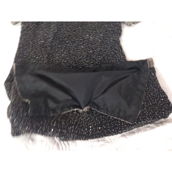 Vtg. Stenay MidCentury Style Silk Shell Beaded Formal Cocktail Midi Dress Sz 8 - Picture 16 of 16